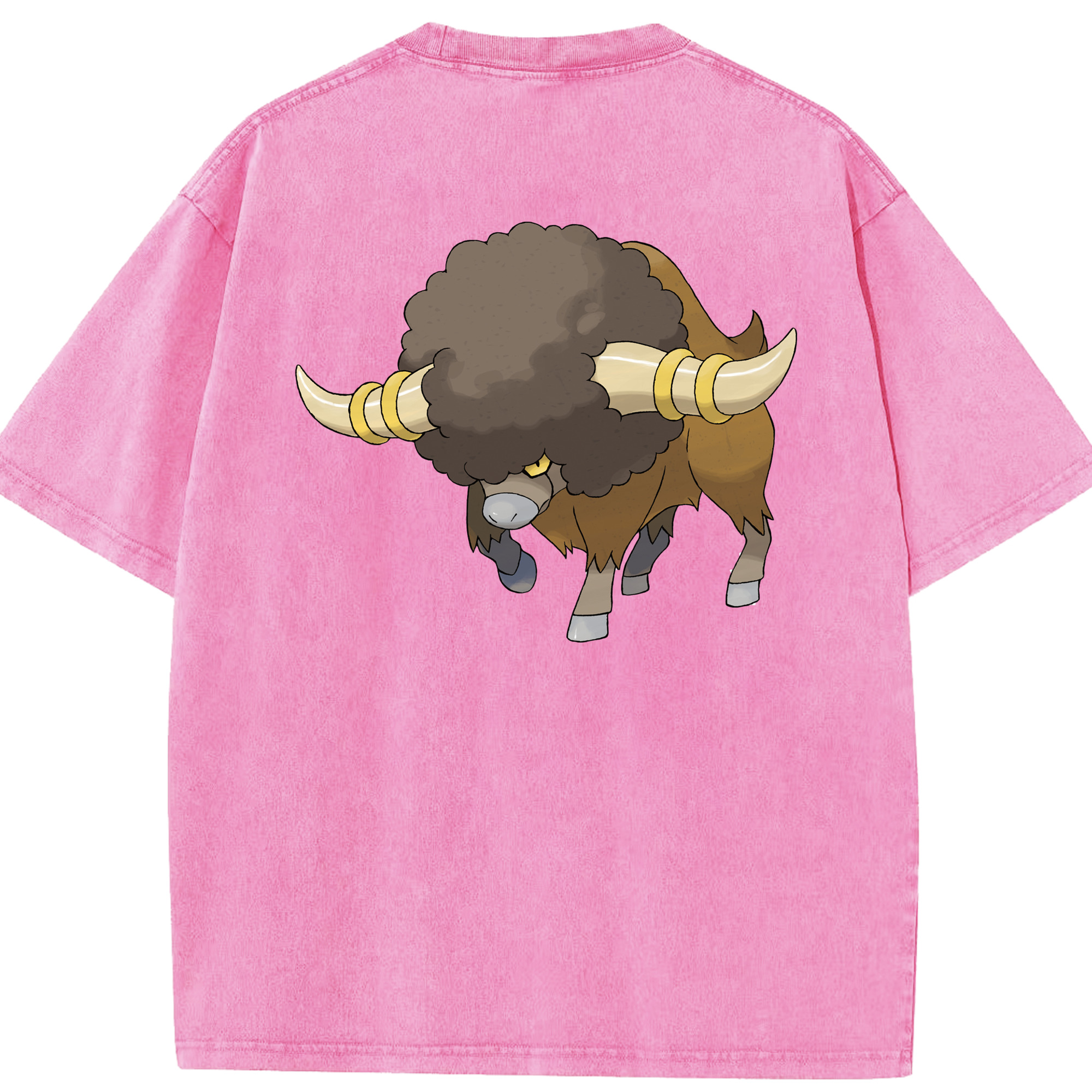 （画像用） ポケットモンスター Pokémon 綿100% ヴィンテージ風 半袖Tシャツ（背面プリント）